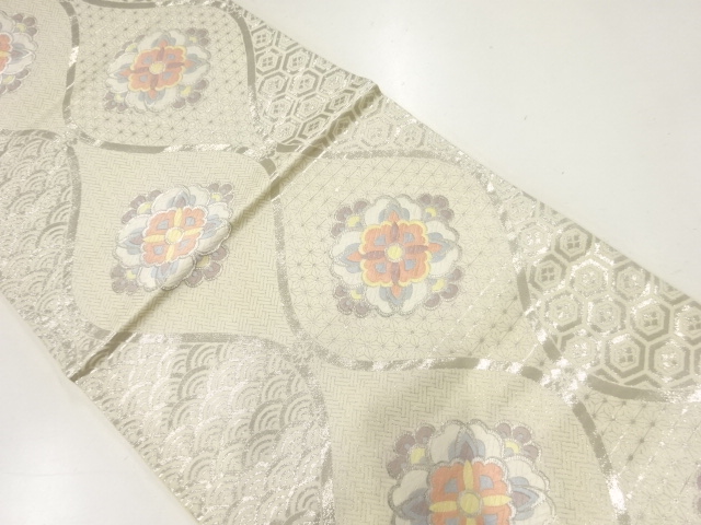 アンティーク　華紋織出し袋帯（材料）